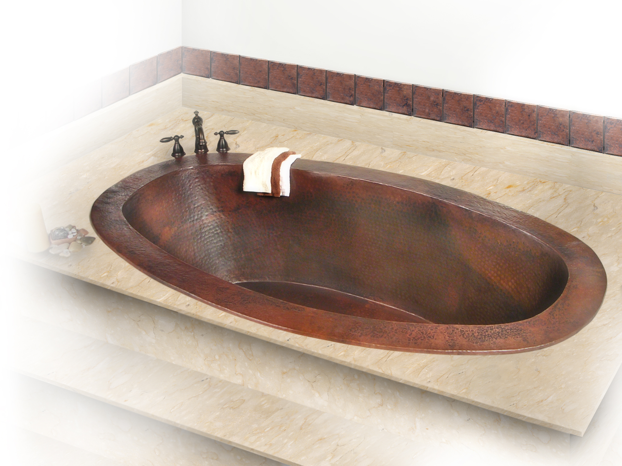 Roberta DropIn Copper Bathtub